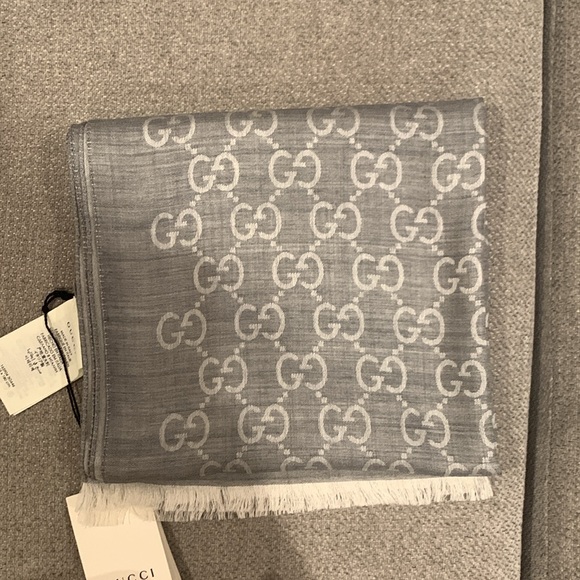 Gucci scarf grey - Picture 5 of 5